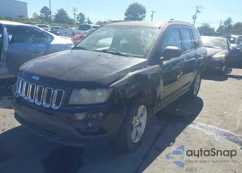 2014 Jeep Compass Sport from USA, damaged, VIN 1C4NJCBB6ED832722